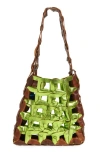 Sc103 Links Leather Shoulder Bag In Halcyon