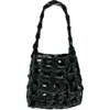 Sc103 Links Leather Shoulder Bag In Onyx
