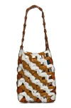 Sc103 Medium Links Leather Tote In Multi