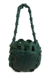 Sc103 Melon Leather Links Handbag In Botanic