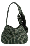 Sc103 Mini Cocoon Sac Metallic Faux Leather Tote In Earth