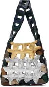 Sc103 Multicolor Links Bag In Gold