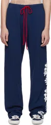 Sc103 Navy Courier Lounge Pants In Wave
