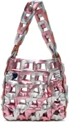 SC103 PINK & SILVER LINKS TOTE