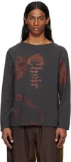 Sc103 Ssense Exclusive Gray Warf Nest Long Sleeve T-shirt In Wolf