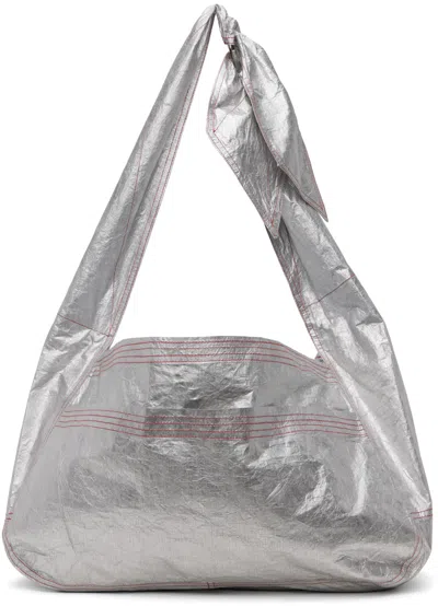 Sc103 Ssense Exclusive Silver Cocoon Sac Tote In Tin