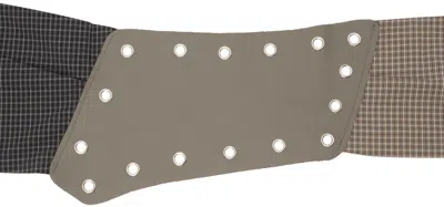 Sc103 Taupe & Navy Wane Belt In Cement