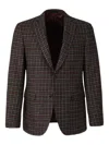 Scabal® Scabal Wool And Cashmere Blazer In Brown