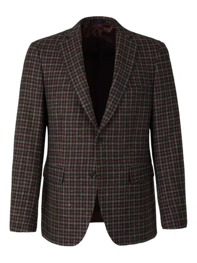 SCABAL® CHECKED-PATTERN BLAZER