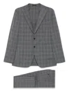 Scabal® Checked Suit In Gray
