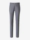 Scabal® Scabal Formal Wool Trousers In Gray