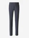 Scabal® Scabal Formal Wool Trousers In Gray