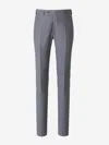 Scabal® Scabal Formal Wool Trousers In Gray