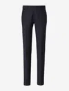Scabal® Scabal Formal Wool Trousers In Blue