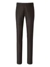 Scabal® Scabal Wool Pleated Trousers In Brown