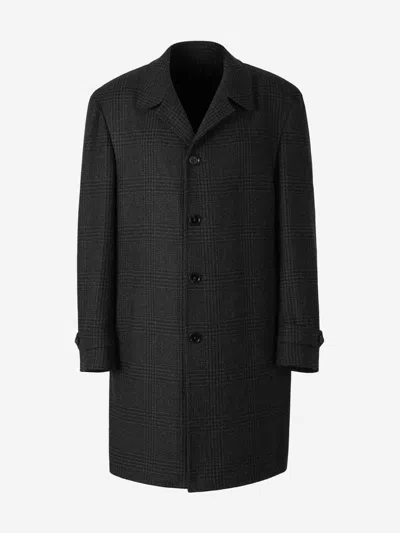 Scabal® Scabal Leeds Wool Coat In Gray