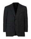 Scabal® Scabal Man Suit Jacket Black Size 50 Virgin Wool In Grey
