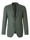 Scabal® Patch-pockets Blazer In Green