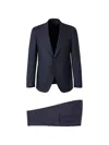 Scabal® Single-breasted Wool Suit In Blue
