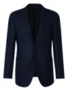 Scabal® Scabal Textured Wool Blazer In Blue