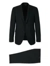 Scabal® Two-button Flap-pocket Suit In Black