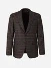 Scabal® Scabal Wool And Cashmere Blazer In Brown