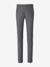Scabal® Scabal Wool Darts Trousers In Gray