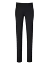 Scabal® Scabal Wool Pleated Trousers In Black