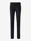 Scabal® Scabal Wool Pleated Trousers In Black