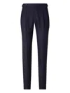Scabal® Scabal Wool Dress Troursers In Blue