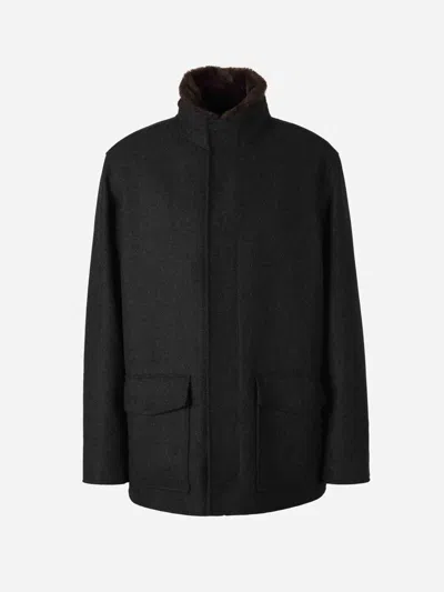 Scabal® Scabal York Wool Coat In Black