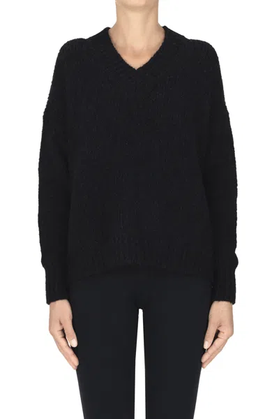 Scaglione Boxy Pullover In Black