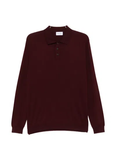 Scaglione Buttoned Polo Shirt In Red