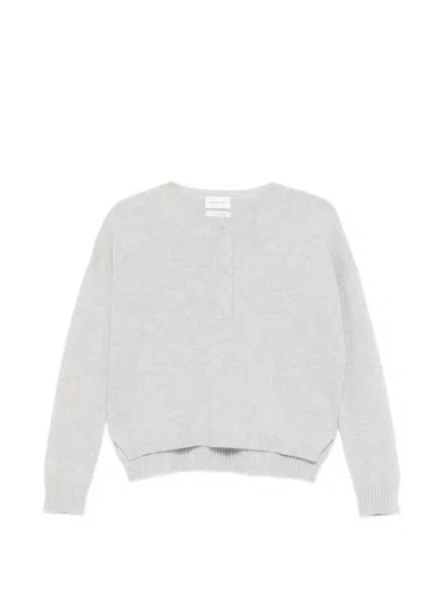 Scaglione Button-up Sweater In Gray