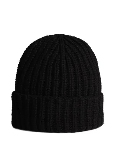 Scaglione Chunky-knit Beanie Hat In Black