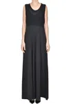 Scaglione Cotton Long Dress In Black