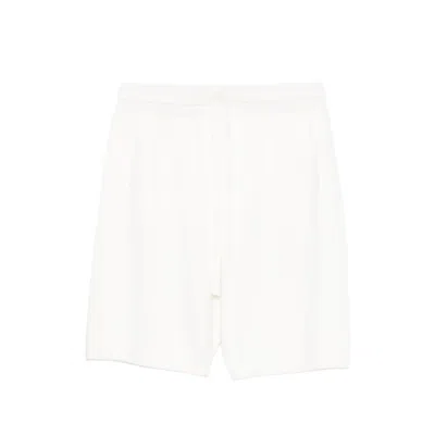Scaglione Cotton Track Bermudas In White