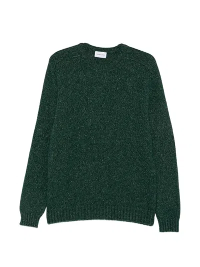 Scaglione Crew-neck Flecked Sweater In Green