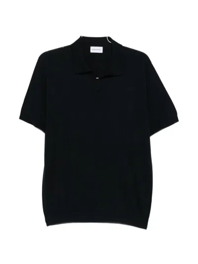 Scaglione Diamond Short-sleeve Polo Shirt In Blue