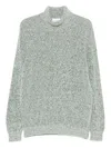 Scaglione Dolcevita Roll-neck Sweater In Gray