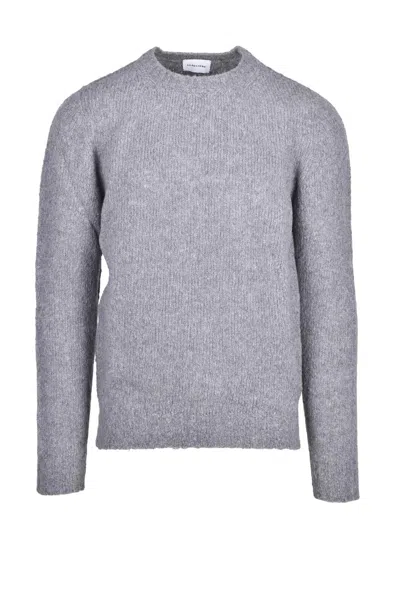 Scaglione Grey Crewneck Sweater In Blue