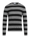Scaglione Man Sweater Black Size Xxl Linen, Cotton, Polyamide In Black
