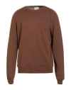 Scaglione Man Sweater Brown Size L Cotton