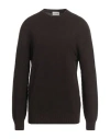 Scaglione Man Sweater Dark Brown Size Xxl Cashmere
