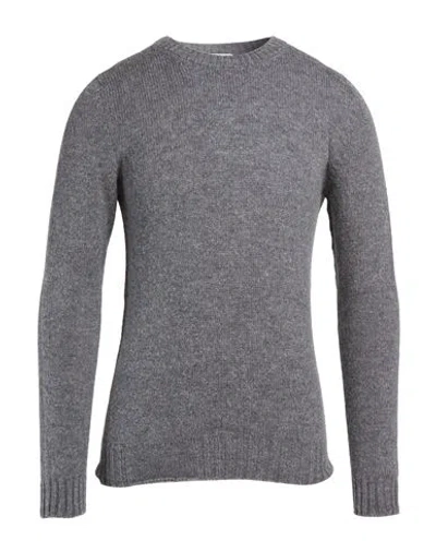 Scaglione Man Sweater Grey Size S Merino Wool In Gray