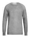 Scaglione Man Sweater Grey Size Xl Alpaca Wool, Polyamide, Wool In Grey
