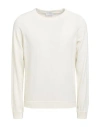 Scaglione Man Sweater Ivory Size L Cotton In White