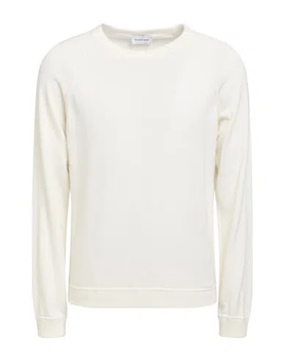 Scaglione Man Sweater Ivory Size L Cotton In White