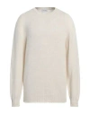 Scaglione Man Sweater Ivory Size Xxl Merino Wool In White