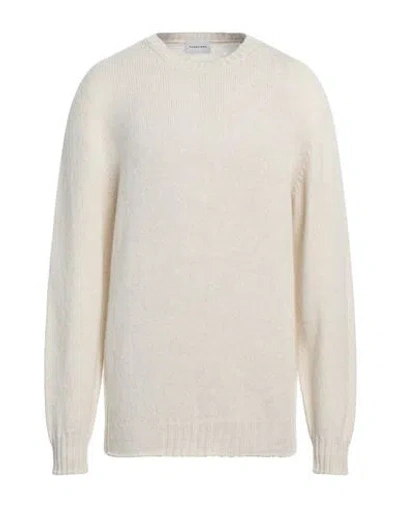 Scaglione Man Sweater Ivory Size Xxl Merino Wool In White